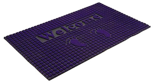 DWELLTON Anti-Slip Mat with Rubber Bristles For Toilets, and Outdoors - Heavy Anti-Slip Welcome Mat, Bathroom and Outdoor Accessories, Thick (Small (60 x 40 cm))