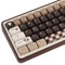 JOLINTAL Tastiera meccanica a 150 tasti, marrone PBT con profili MOA, tastiera per gioco con gatto, personalizzabile, per interruttore Cherry MX ANSI Layout