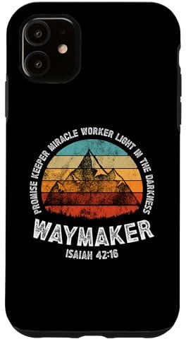 Hülle für iPhone 11 Waymaker Promise Keeper im Retro-Look, Wundertäter, Christian
