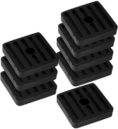 MOLUCKFU 8pcs Vibration Rubber Pads for Air Conditioners Noise-reducing Shockproof Base Mounting Brackets Easy Installation and Deformation-resistant