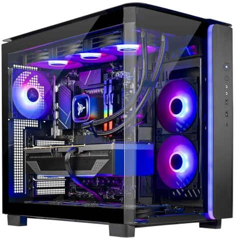 Skytech King 95 Gaming PC, Ryzen 7 9800X3D, 4.7GHz (5.2GHz Turbo), NVIDIA RTX 5070 Ti 16GB, 1TB Gen4 NVMe SSD, 32GB DDR5 RAM 5600 RGB, 850 W, Gold, ATX 3 PSU, 14.1733 in, ARGB AII O, Wi-. fi WWW11 11