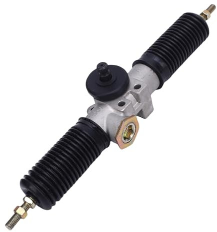 Lenkgetriebe Zahnstange Ritzel Montage Lenkgetriebe und Ritzel Lenksystem 30T 420mm Hochhärte Metall Legierung mit Staubs Chutz Gummi Buchsen für Go Kart ATV UTV Quad