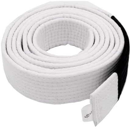 FANCYPUMPKIN BJJ Bälte Brasiliansk BJJ Gi träningskläder Jiu Jitsu-bälte, Vitt, M