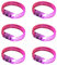 XuQiZZpp Lot de 6 bracelets lumineux LED en acrylique pour festivals et activités nocturnes