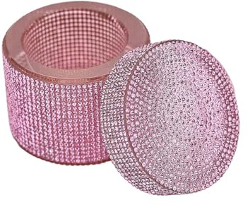 Decorative Rhinestones Glass Bowl Multi-Purpose Container for Acrylic Nails Art Accessories and Desktop Ornament Nail Dappen Dish