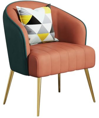 Elegante gepolsterte Chaiselongue mit Kissen für Wohnzimmer, Büro, Hotel, Lobby – stilvolles Design und goldene Beine, perfekt für moderne Wohnkultur