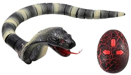 Genérico Remote Control Snake - 40 x 4 x 3.5 cm Halloween Party Toy | April Fool's Day, Jumping Dock Snakes, Adult Prank Gift, Scary, Battery Operated
