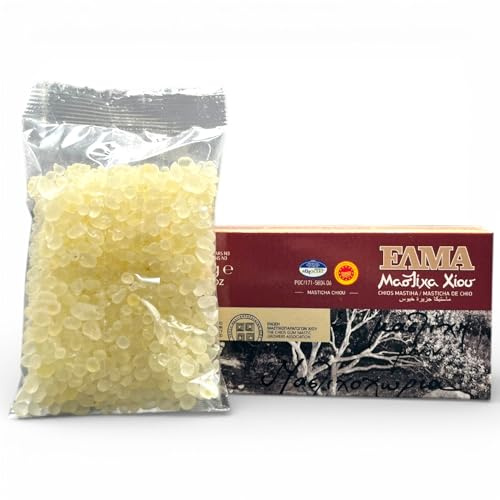 Mastique de Chios, Résine Naturelle en Petites Larmes,50g, Arôme Résineux Frais