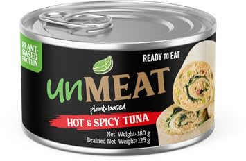 unMEAT Plant-Based Tuna Alternative 180g - Hot & Spicy (Pack of 6)