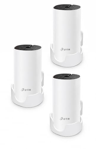 Supporto da parete compatibile con TP-Link Deco M4, S4, E4, S7 e P9, supporto per router WiFi Mesh con viti e tasselli, mensola da parete per WiFi Dco, grandi, 3 pezzi (bianco)