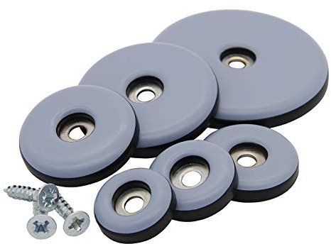 16 arandelas deslizantes de teflón para tornillos de 22 mm de diámetro