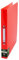 D.RECT 2200 Plastik-Ringordner Ringbuch aus PP, Plastik-Cover, Polypropylene, A4 35mm Rückenbreite 2 Ringe, Transparent Rot