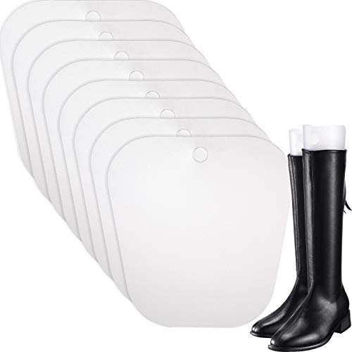 Bememo Hormas de Botas Soporte de Bota Alta Insertos de Formas de Botas para Mujeres y Hombres, 8 Piezas para 8 Pares de Botas (Transparente, 8 Pulgadas)