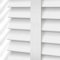 Optimal Products Faux Wood Window Venetian Blinds Blind With Tape 50mm Slats White Grey TRIMMABLE Fittings Included Luxury Look (White, 90 x 150 cm)