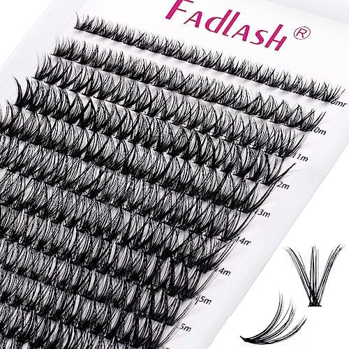 Wimpern Einzeln Cluster für Wimpernverlängerung 40P 0.07 D Curl Mix 8-16mm Individuelle Cluster Künstliche Wimpern Wimpernbüschel für Anfänger