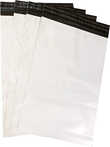 100 Stück Folienversandbeutel Versandbeutel Versandtasche 50x70cm, weiß mit selbstklebend, Extra groß, Extra Dick