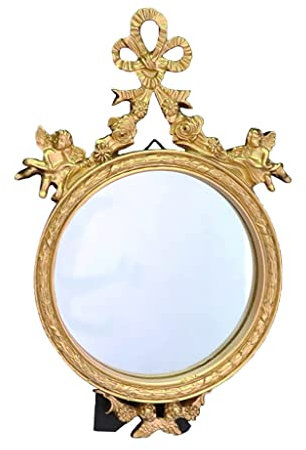 Vintage Wandmontage für Schlafzimmer im europäischen Stil, Gold-Brillenständer, Tischspiegel, Elegantes Aufhängen