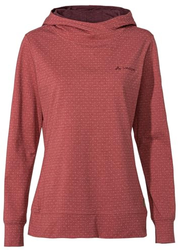 VAUDE Damen Kapuzenpullover Tuenno Hoody, pflegeleicht und schnelltrocknend, Brick, 42
