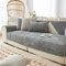 Samt Sofabezug Ecksofa l Form Sofa Überzug Couchbezug Sofa/Couch Wurfdecke Eckcouch 3/2/1 Sitzer Sofaschutz Sofaüberwurfe Sofaschoner Sofabezüge rutschfest Hund Katze (Dunkelgrau,90x210cm/Rechteckig)