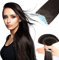 Tape Extensions Echthaar, Unsichtbare Tape-in Extensions Echthaar, 100% Remy Echthaar, Seidig & Volle Spitzen, Tiefbraun #2, 20 Stück, 40g, 40cm, Wiederverwendbar, Haarverlängerung