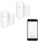 WiFi Türfenstersensor: Smart Window Detector, Tuya Smart Alarm mit kostenloser Benachrichtigung, Smart Home Sicherheitssystem, kompatibel mit Alexa Google Home (2 Pack)