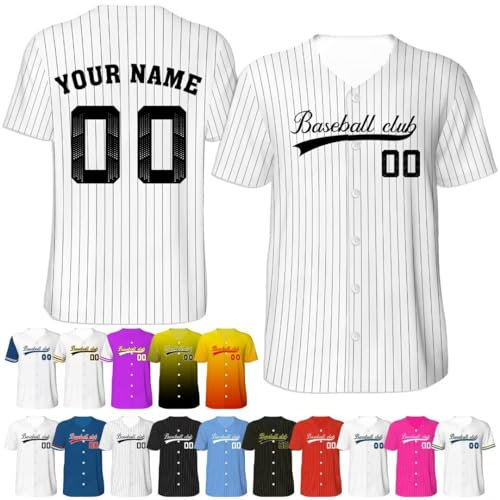 Benutzerdefinierte Baseball-Trikot, personalisierte Jersey Softball-Shirt, The Sandlot Jersey für Herren Frauen Jungen Erwachsenen Jugend