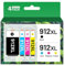 912XL Tinte kompatibel mit HP 912 912XL 912 XL 4 Druckerpatronen, Tintenpatronen, Zubehör für HP OfficeJet Pro 8022e 8023e 8024e 8025e Officejet 8012e 8014e 8015e 8017e Drucker