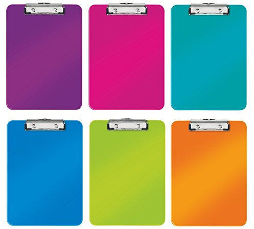 Leitz WOW Serie (Farbe: sortiert, Klemmbrett | DIN A4 | 6 Stück)