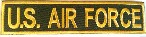 Military Militär Aufnäher Bügelbild Aufbügler Iron on Patches Applikation Army  US - Air Force - 13 x 2,5 cm 