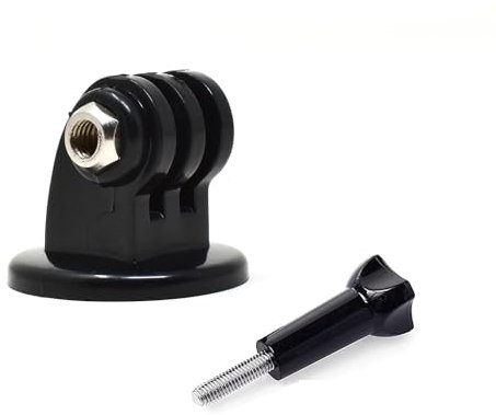 Action Pro Tripod Mount Adapter and Screw Compatible with GoPro-13/12/11/10/9/8/7/6/5/4/3/2/SJCAM/Gopro Max/Akas0/DJI Osmo/Insta-360 Action Cameras