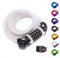 Bike Lock Bicycle Lock Chain ，5-Digit Combination Lock Core Steel Wire Bike Lock Security&Portable Bicycle Locks,1.1,m x 1/2 inch,400g(White)