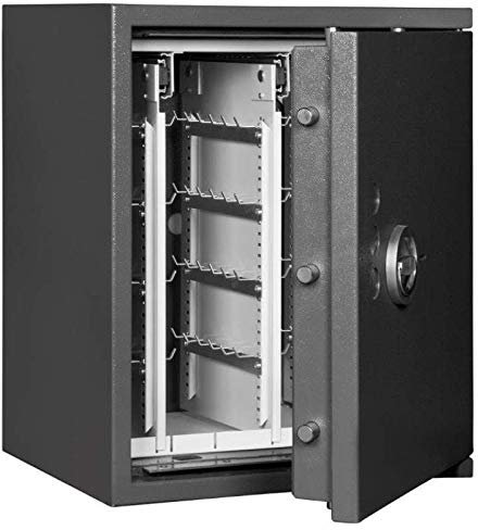 Format Schlüsseltresor STL AS 280 Kl. I, Elektronikschloss mit Notschlüssel Code-Combi B30, Grad 1 nach EN 1143-1, H75xB65xT53 cm, 171 kg