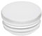 Rundstopfen 45 mm Weiss | 1 Stück | Kunststoff Lamellenstopfen Abdeckkappe