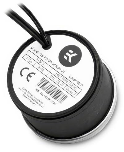 EK Water Blocks EK-D5 PWM G3 Moteur 5 cm 1500 l/h 1.5E+3 rpm 23 watts 12 volts DC 25 dB Ordinateur Portable Compatible