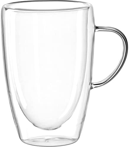LEONARDO HOME 53063 Doppelwandtasse DUO 400 ml, 1 Stück, 053063, Glas, 400 milliliters
