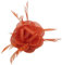 Topkids Accessories Bibi bibi à fleurs en tissu pour mariage, corsage, broche pour femme, fille (orange)