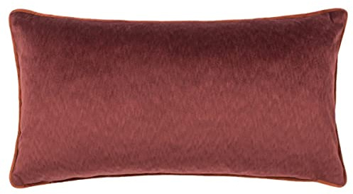 Paoletti Torto Rectangular Cushion Cover, Marsala Red/Russet, 30 x 60cm