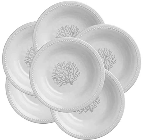 tiefer Teller, Suppenteller, Melamin - Harmony Coral 6er Set