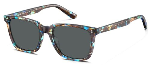 CARFIA Retro Polarised Sunglasses for Women UV400 Protection Driving Outdoor Acetate Frame