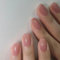 24Pcs False Nails Short Almond, French Tips Press on Nails Nude Pink Fake Nails with Glue Stickers, Reusable Ballerina Acrylic Full Cover Stick on Nail for Women Girls Nail Art Accessories