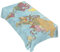 TKS MITLAN Tischdecke, politische Weltkarte, rechteckig, 152,4 x 213,3 cm, Vintage, akkurat, globale blaue Reisekarte, Küchendekorationen für Zuhause, Dinnerparty