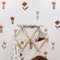 neukids Wandaufkleber für Kinder, Boho-Blumen, Wandaufkleber, für Kinderzimmer, Wohnzimmer, Kindergarten, Fenster, Wanddekoration