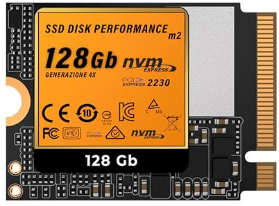MULTIMEDIA Shopping SSD PCIe NVMe Gen 4x4 da 128Gb M2, Unità a Stato Solido Interna, compatibile con slot 2230 e 2280 con adattatore incluso, alta velocità di trasferimento dati, garanzia Italia