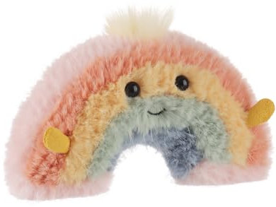 Apricot Lamb Regenbogen Plüschtiere für Kinder, weiche niedliche Kuscheltier für Baby Mädchen und Jungen, Flauschige Regenbogen Mehrfarbig 18 cm
