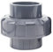 50mm Verschraubung aus PVC, Rohrverbinder Klebemuffen Kappen Fittings für Pool und Haus Rohrleitungsbau, Grau