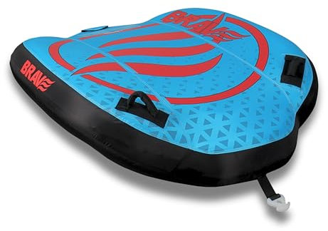 BRAVE SPORTS – Fun Tube für Boot für 1 Person – Flying Tube Mit Griffschutz und Boston-Ventil – Aufblasbarer Schlepp-Tube im Scheibenformat – Ultrastarkes PVC und Nylon – 180 cm