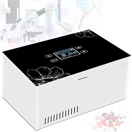 Nevera portátil para insulina, refrigerador para medicamentos, Mini refrigerador eléctrico Inteligente, termostato para Bolsa refrigeradora médica para Viajes, 1Battery