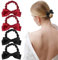AOZUO 4 Stück Haargummi Mit Schleife,Scrunchies Scrunchie Haargummi,Süße Haargummis Weich Elastisch Haarseile Junggesellinnenabschied Haar Accessoire für Damen Frauen Mädchen Halloween
