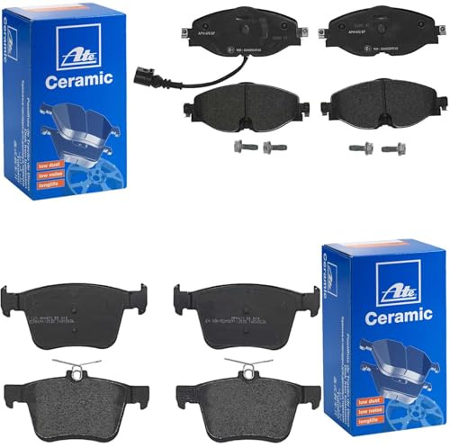 ATE Ceramic Bremsbelagsatz vorne+hinten | 13.0470-2785.2+13.0470-7293.2 für A3 Q2 TT Golf 7