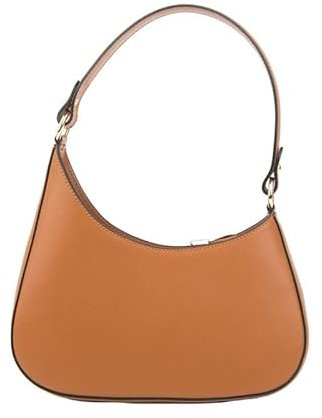 FrasiBags Schultertasche, Hobo Tasche aus echtem Leder, elegante Damen-Tasche, Ledertasche, Made in Italy, Leder